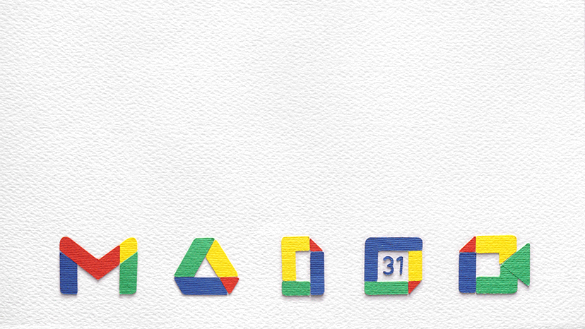 paper cut google services icons stop motion animation